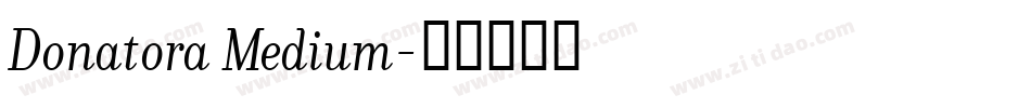Donatora Medium字体转换